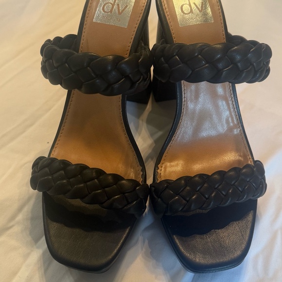 Dolce Vita Shoes - Dolce Vita Black Peggy Braided Sandal Heels